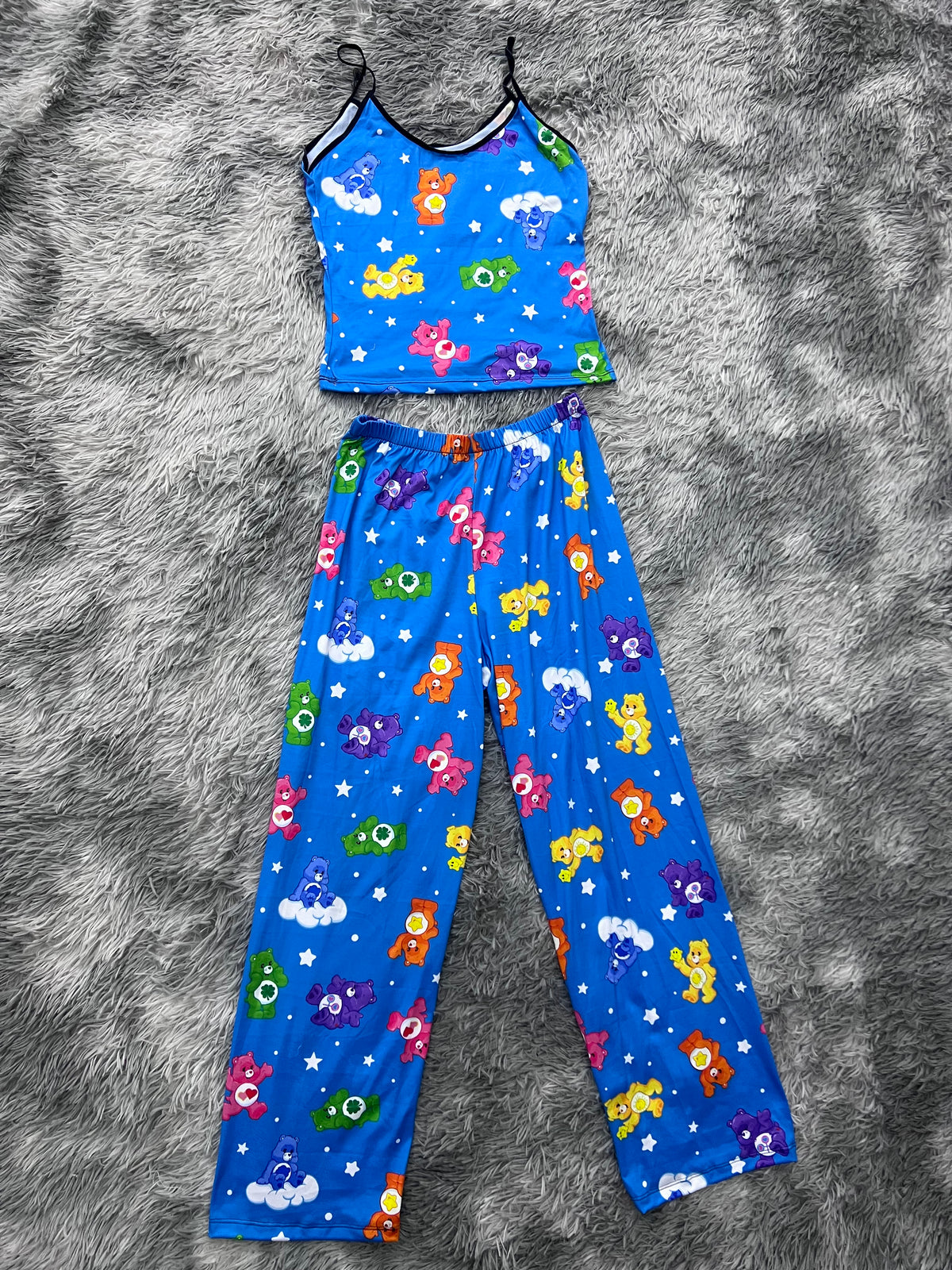 Ositos Cariñositos Osito O Fondo Azul Blusa Con Pantalón