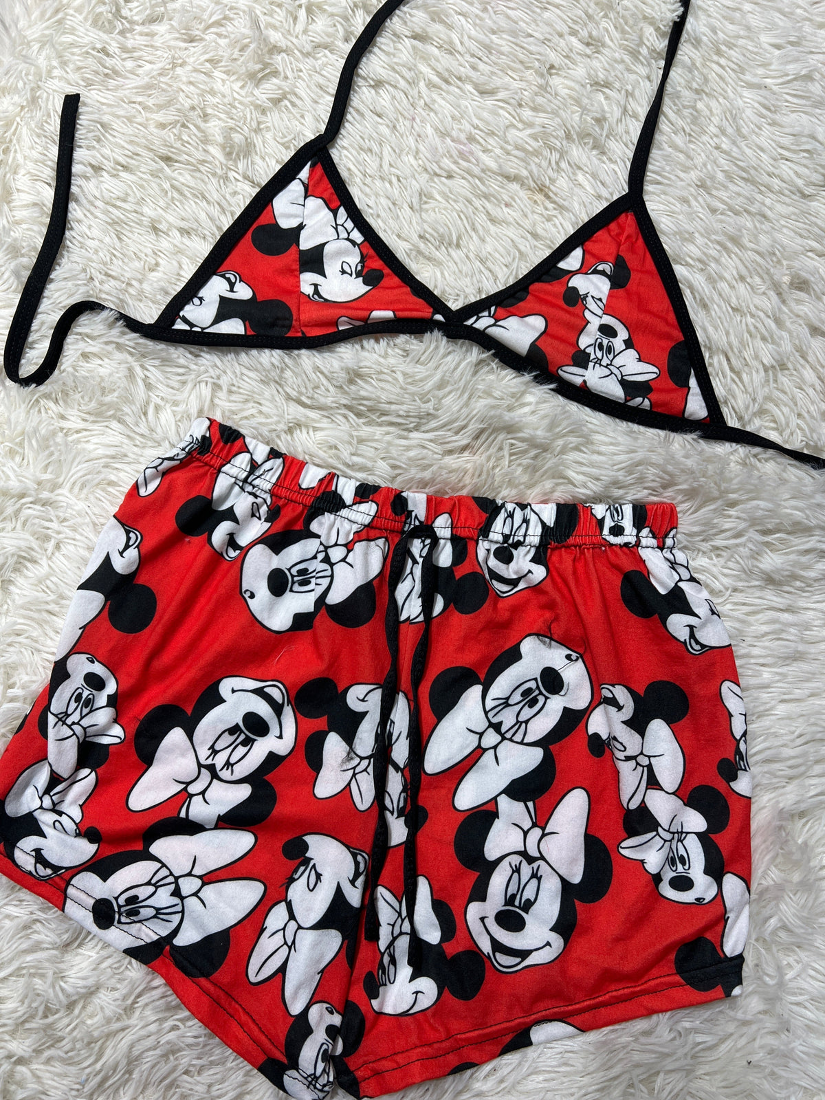 Minnie Mouse Top Con Short Brush