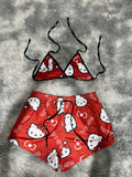 Hello Kitty Roja Top Con Short Brush