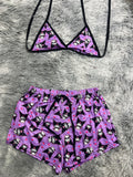 Kuromi Lila Top Con Short Brush