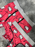 Hello Kitty Moños Rosas Duo Unitalla Con Tanga