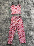 Corazón Paleta Blusa Con Pantalón