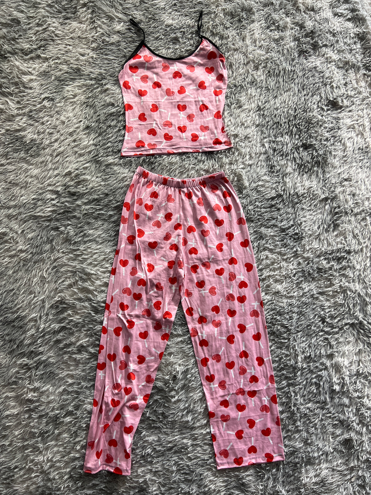 Corazón Paleta Blusa Con Pantalón