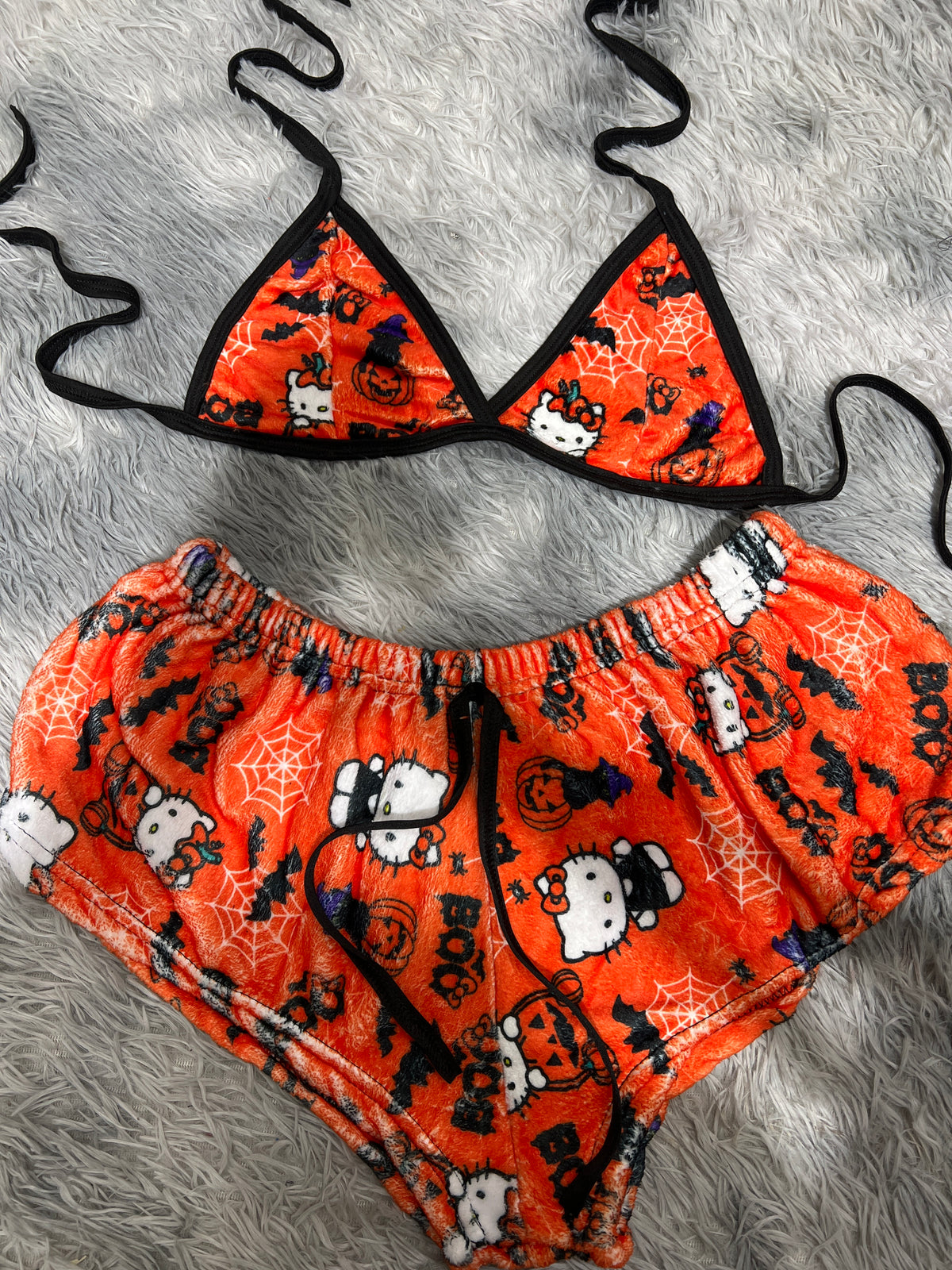 Halloween Hello Kitty Top Con Short Unitalla De Afelpado