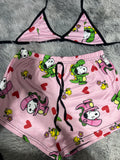 Snoopy Dinosaurio Top Con Short Brush
