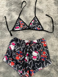 Spider Kitty Top Con Short Afelpado
