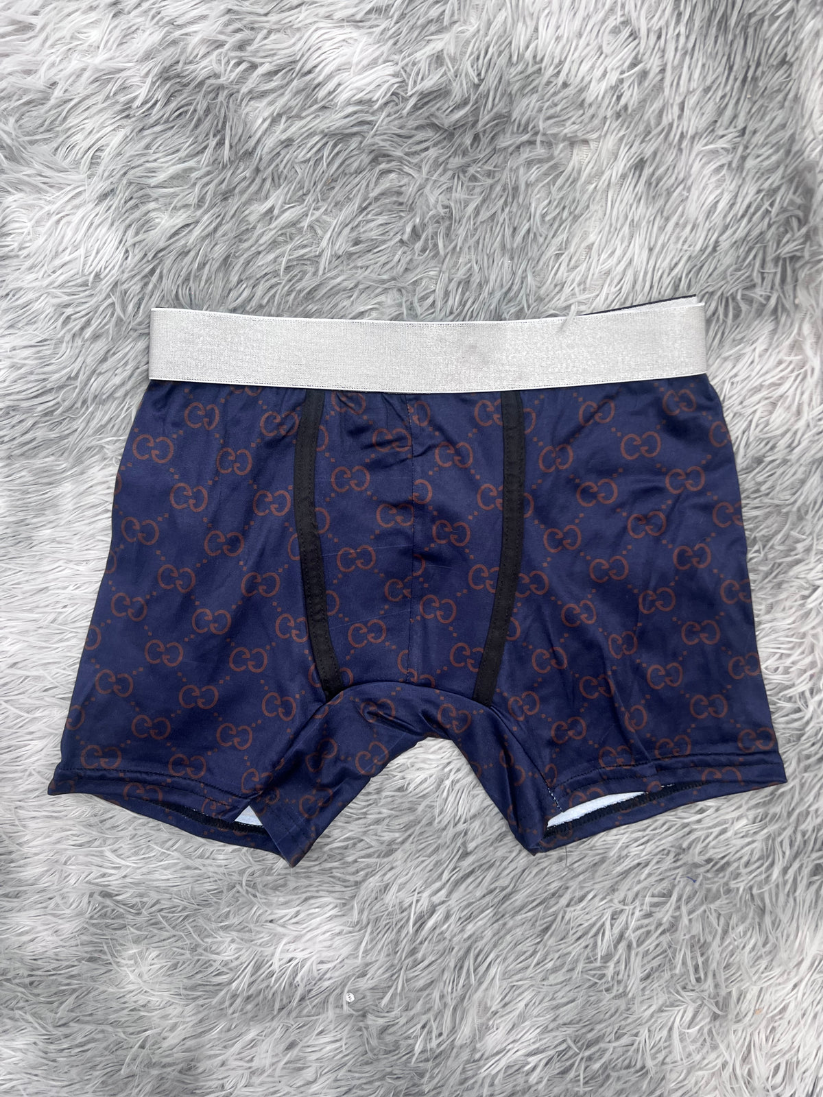 Gucci Azul Marino Con Dorado Boxer Hombre Unitalla