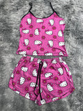Hello Kitty Caras Blusa Con Short