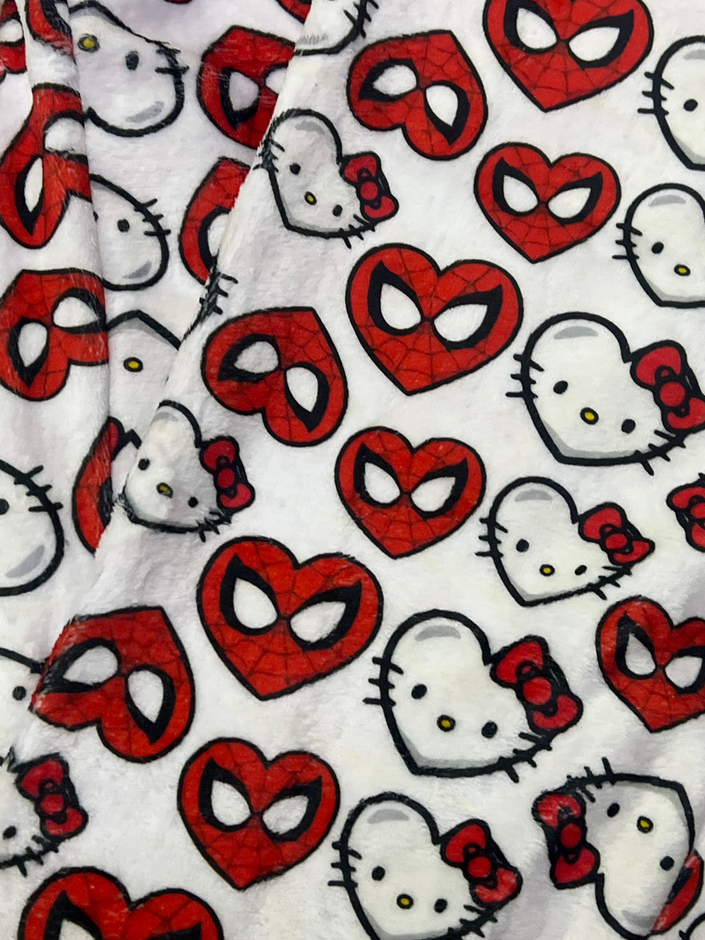Spider Kitty Blanco Duo De Pijama Afelpada