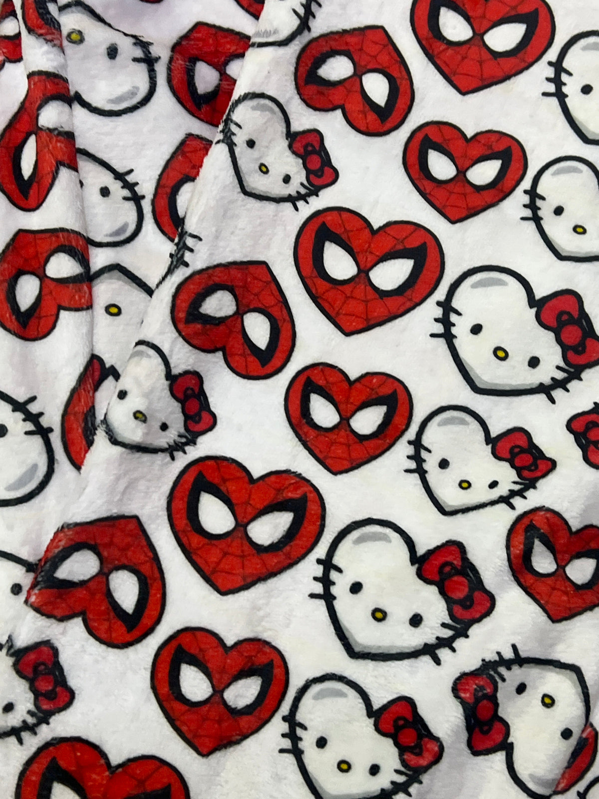 Spider Kitty Blanco Duo De Pijama Afelpada