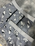 Snoopy Fondo Gris Duo Con Boxer Unitalla