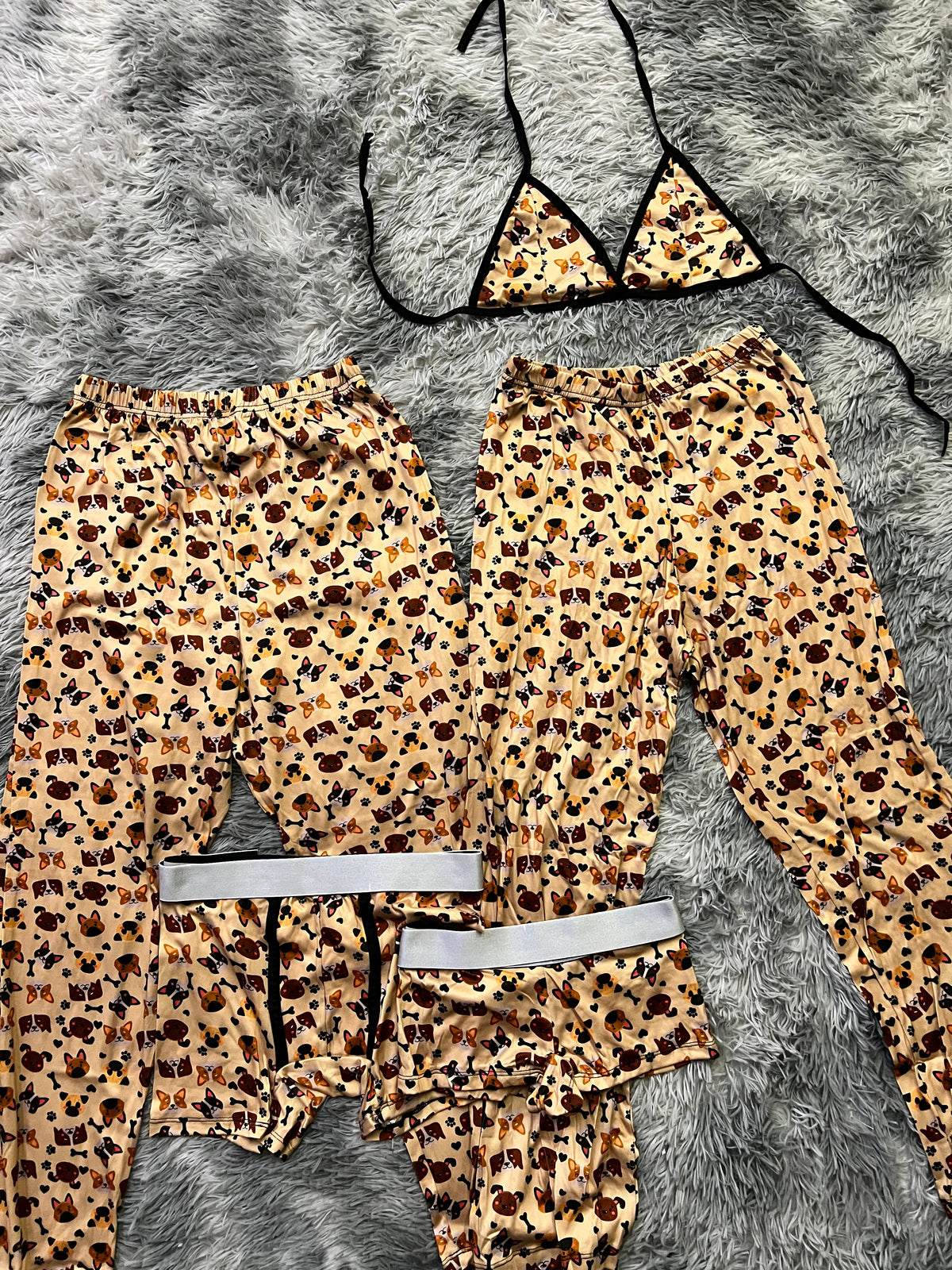 Perritos Pijama De 5 Piezas
