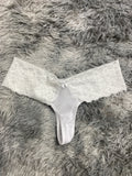 Moño Blanco Tanga De Dama