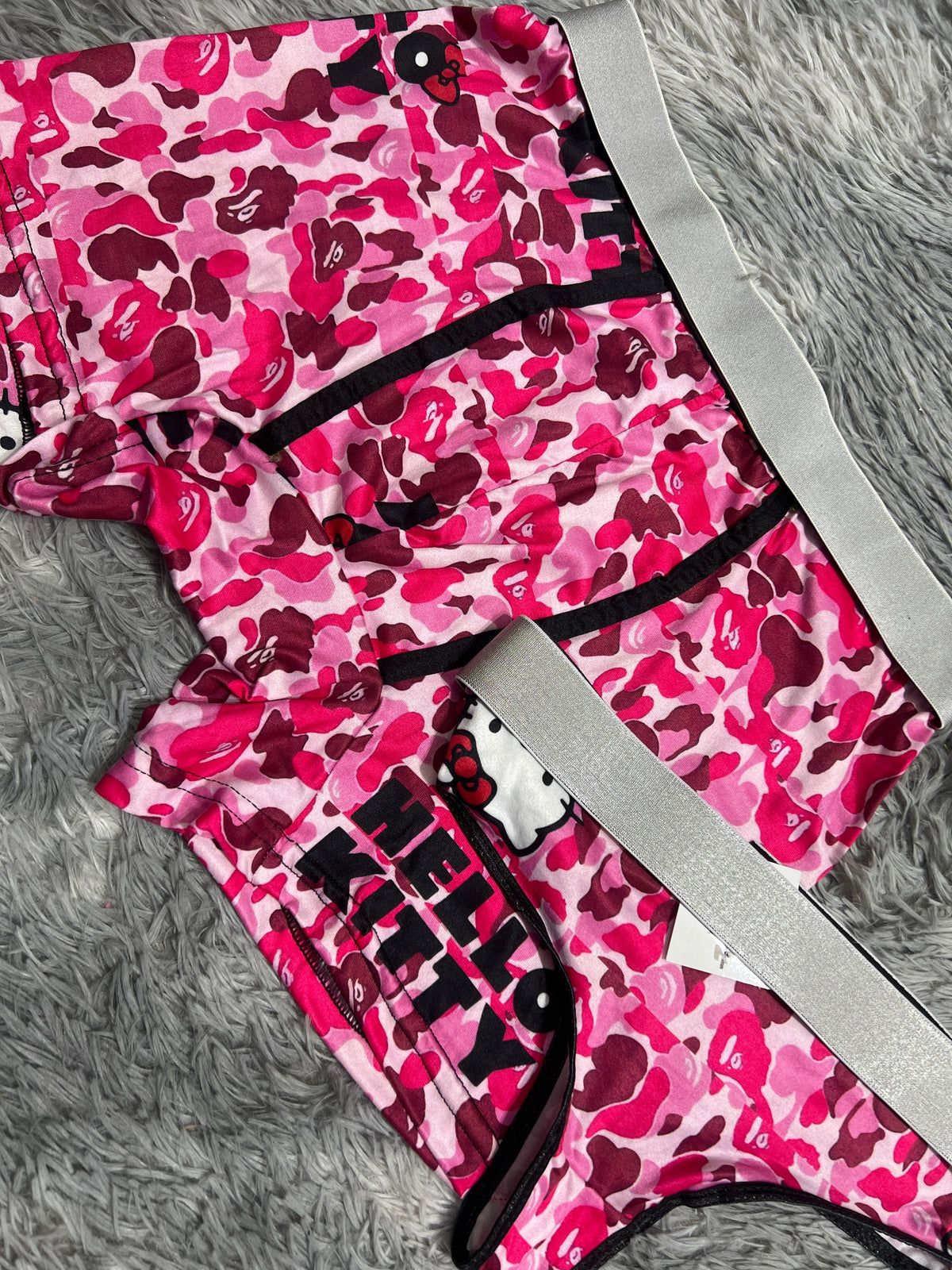 Hello Kitty Camuflaje Rosa Duo Unitalla Con Tanga