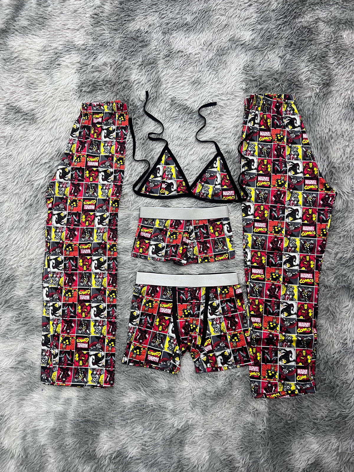 Marvel Cuadros Cómic Pijama De 5 Piezas