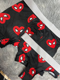 Spiderman Corazones Duo Unitalla Con Tanga