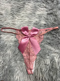 Moño Grande Rosa Tanga De Dama