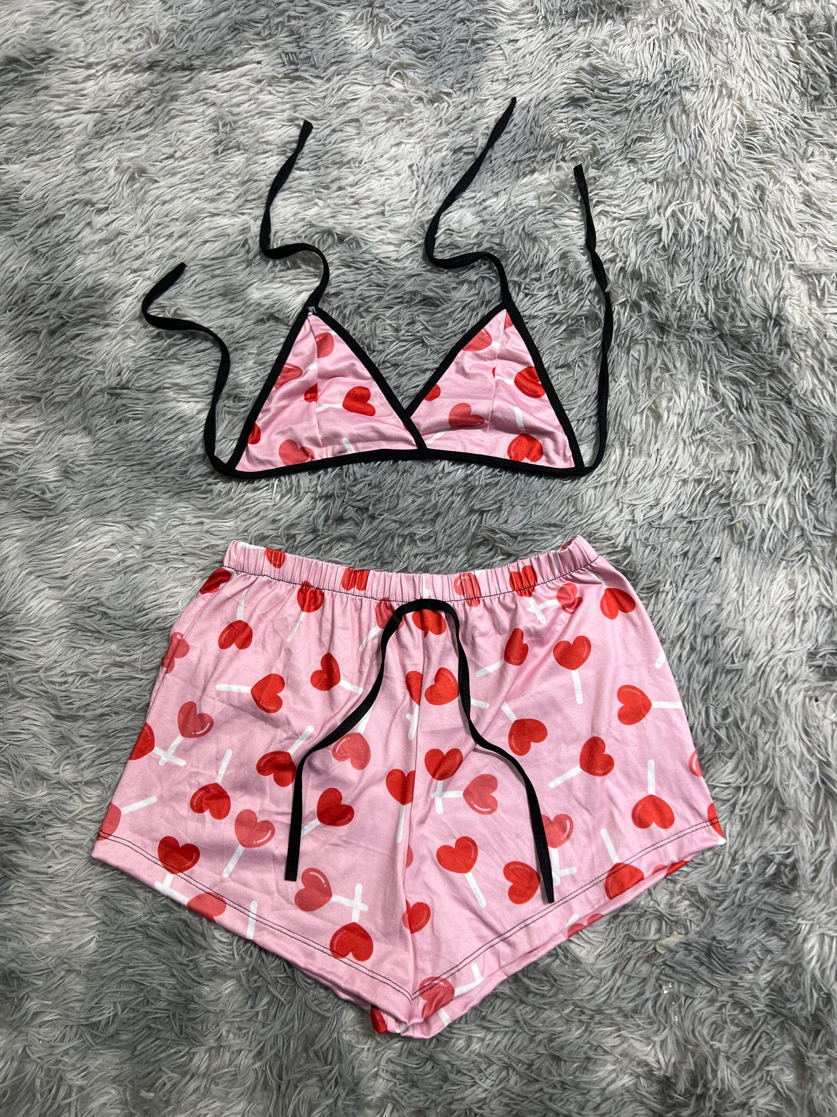 Corazón Paletas Top Con Short Brush
