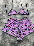 Kuromi Top Con Short Afelpado