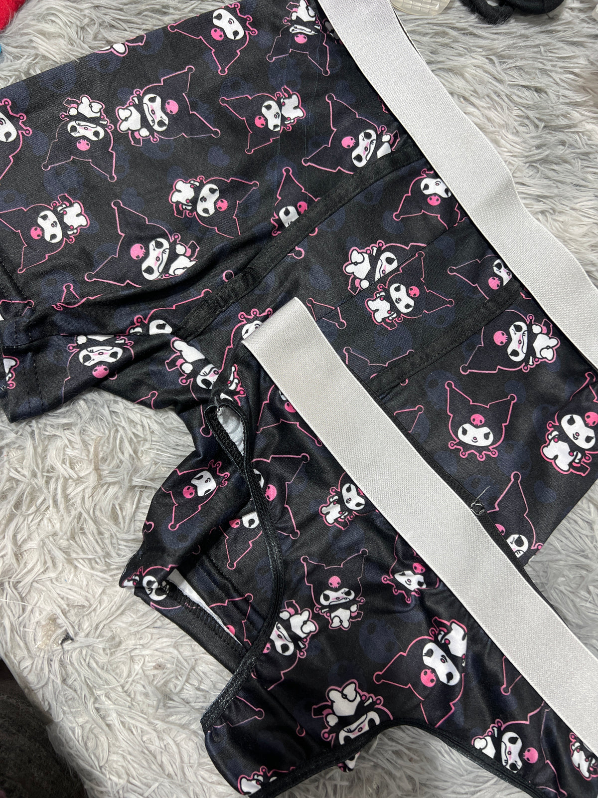 Kuromi Enojada Negra Duo Unitalla Con Tanga