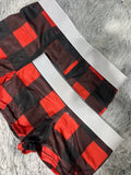 Cuadros Rojos Duo Con Boxer Unitalla