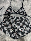 Kuromi Cuadros Top Con Short Brush