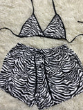 Juicy Zebra Top Con Short Brush