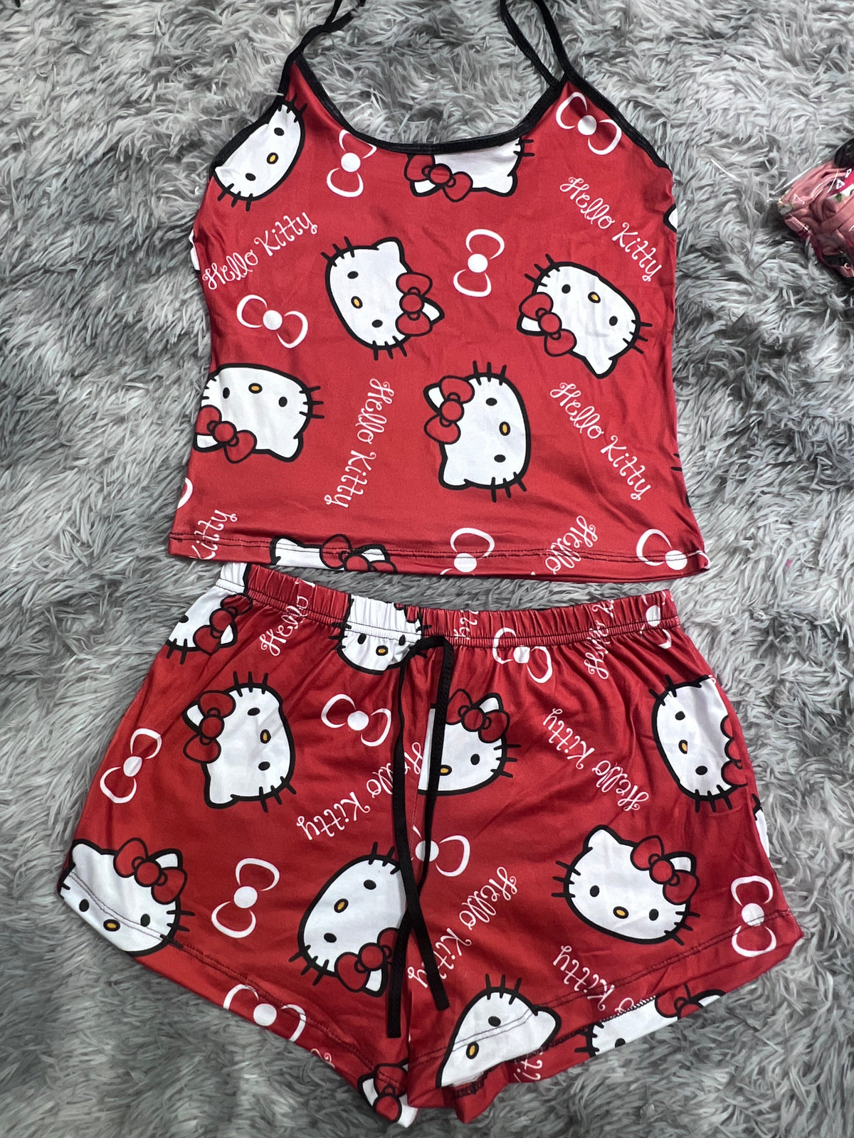 Hello Kitty Rojo Blusa Con Short