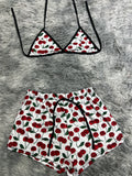 Cereza Top Con Short Brush