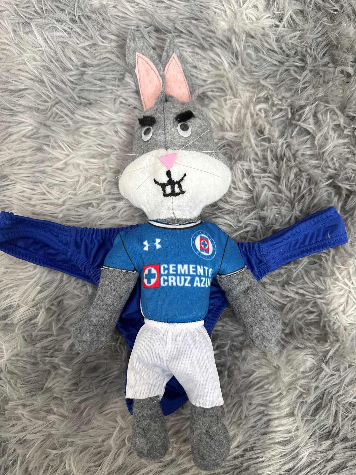 Tanga De Broma Conejo De Cruz Azul Boxer Hombre Unitalla