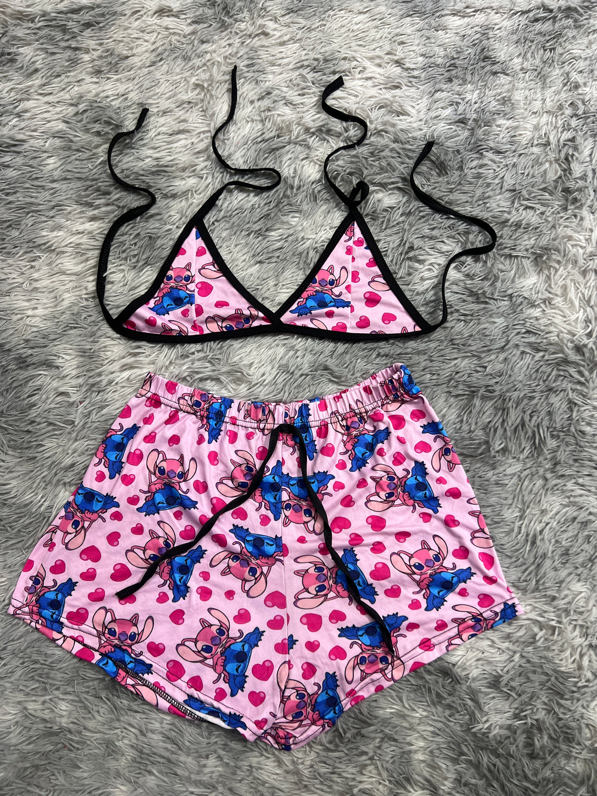 Stitch Angel Top Con Short Brush