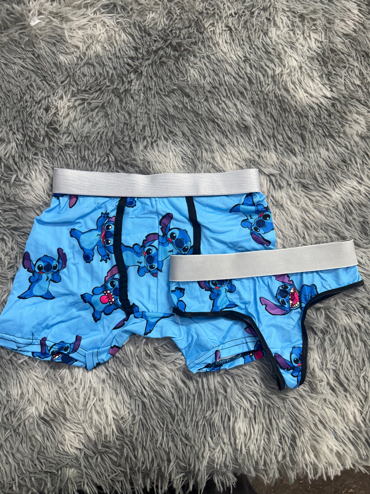 Stitch Azul Caras Duo XL Con Tanga