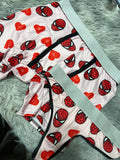 Spiderman Corazones Duo Unitalla Con Tanga