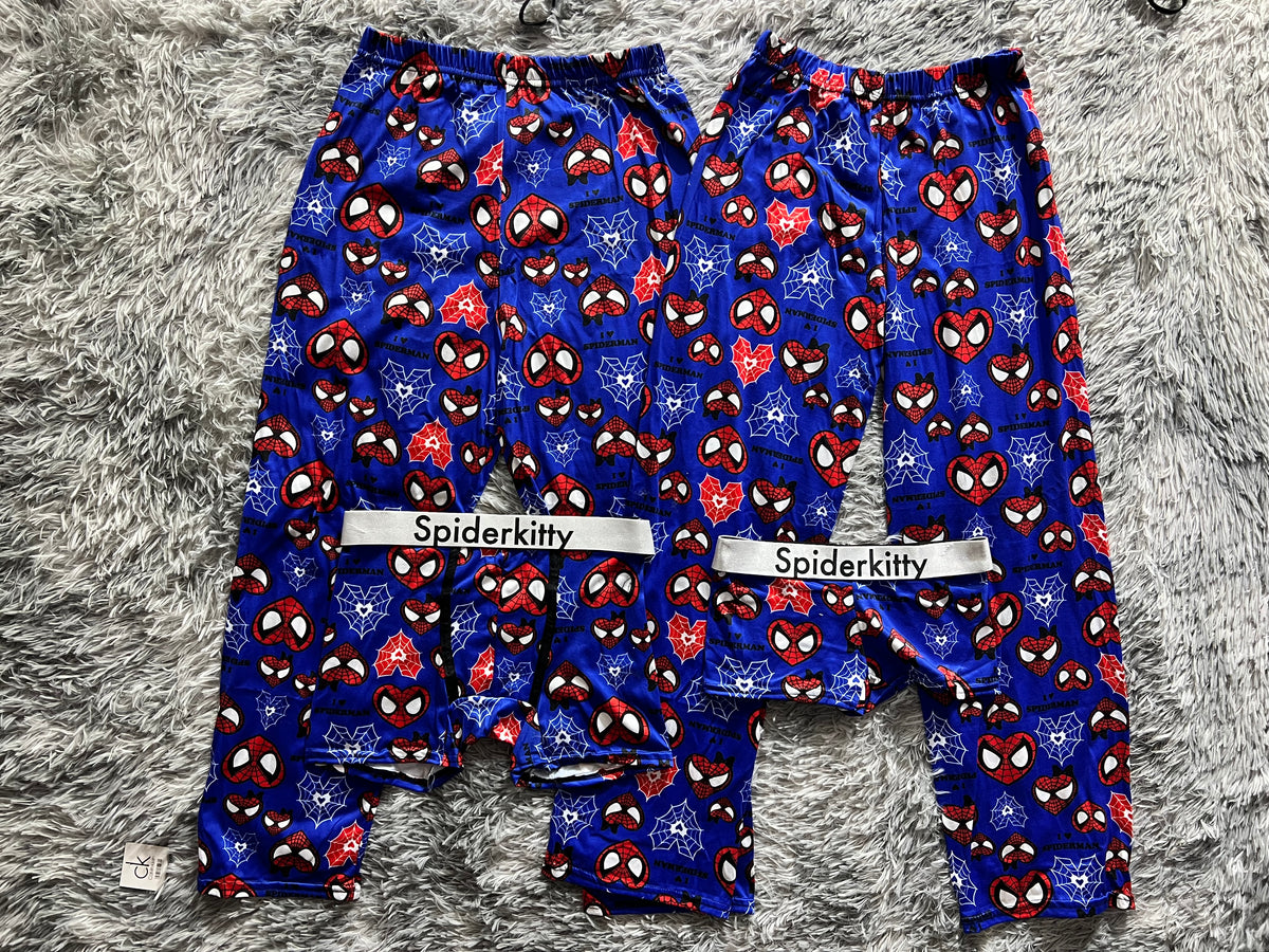 Spiderman Corazones Azules Pijama De 5 Piezas
