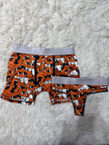 Snoopy Con Calabazas Halloween Duo De Boxer Con Tanga