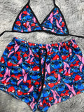 Stitch Corazones Top Con Short Brush