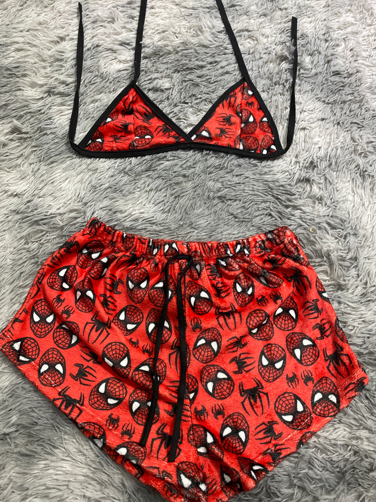 Spiderman Top Con Short Afelpado