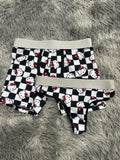 Hello Kitty Cuadros Negros Y Blancos Duo Unitalla Con Tanga