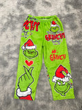 Grinch Corazón Pantalón De Pijama unisex