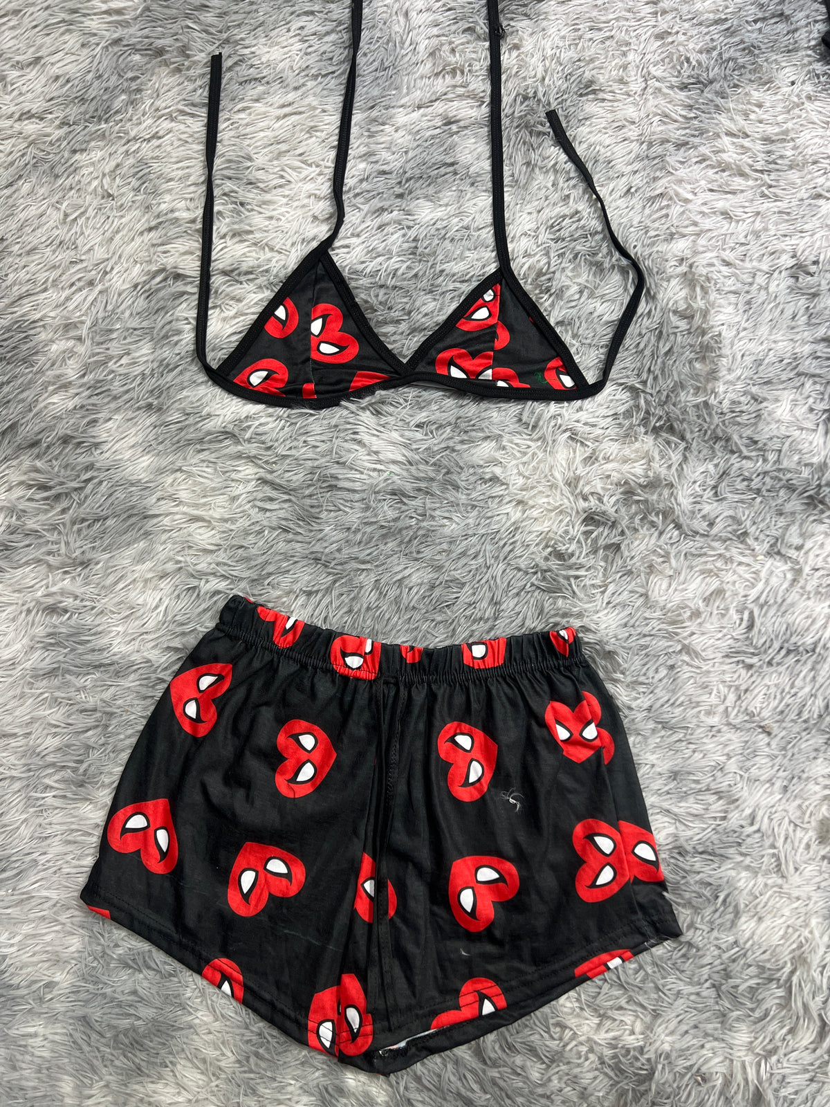 Spiderman Corazones Top Con Short Brush