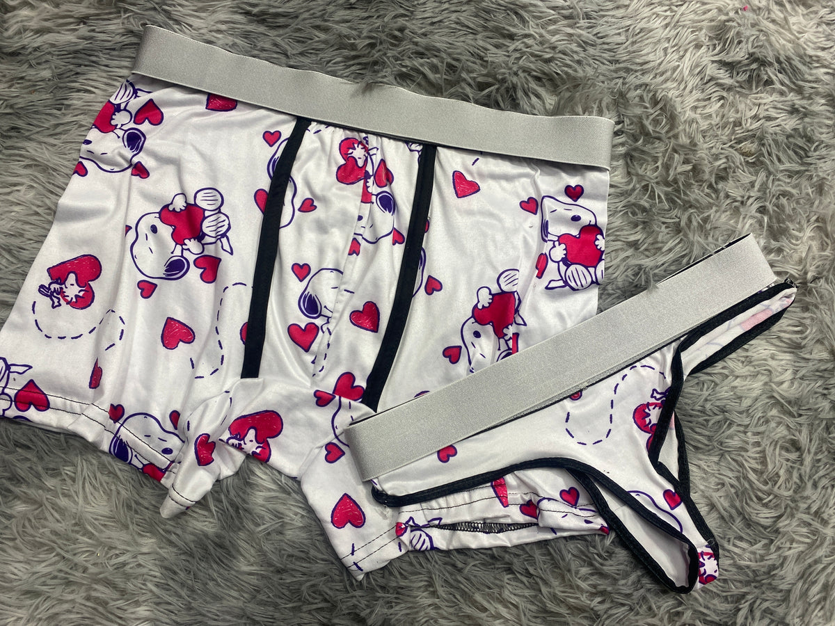 Snoopy Corazón Duo XL Con Tanga