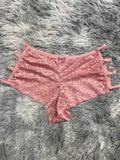 Cachetero De Dama Cuatro Líneas Rosa Tanga De Dama