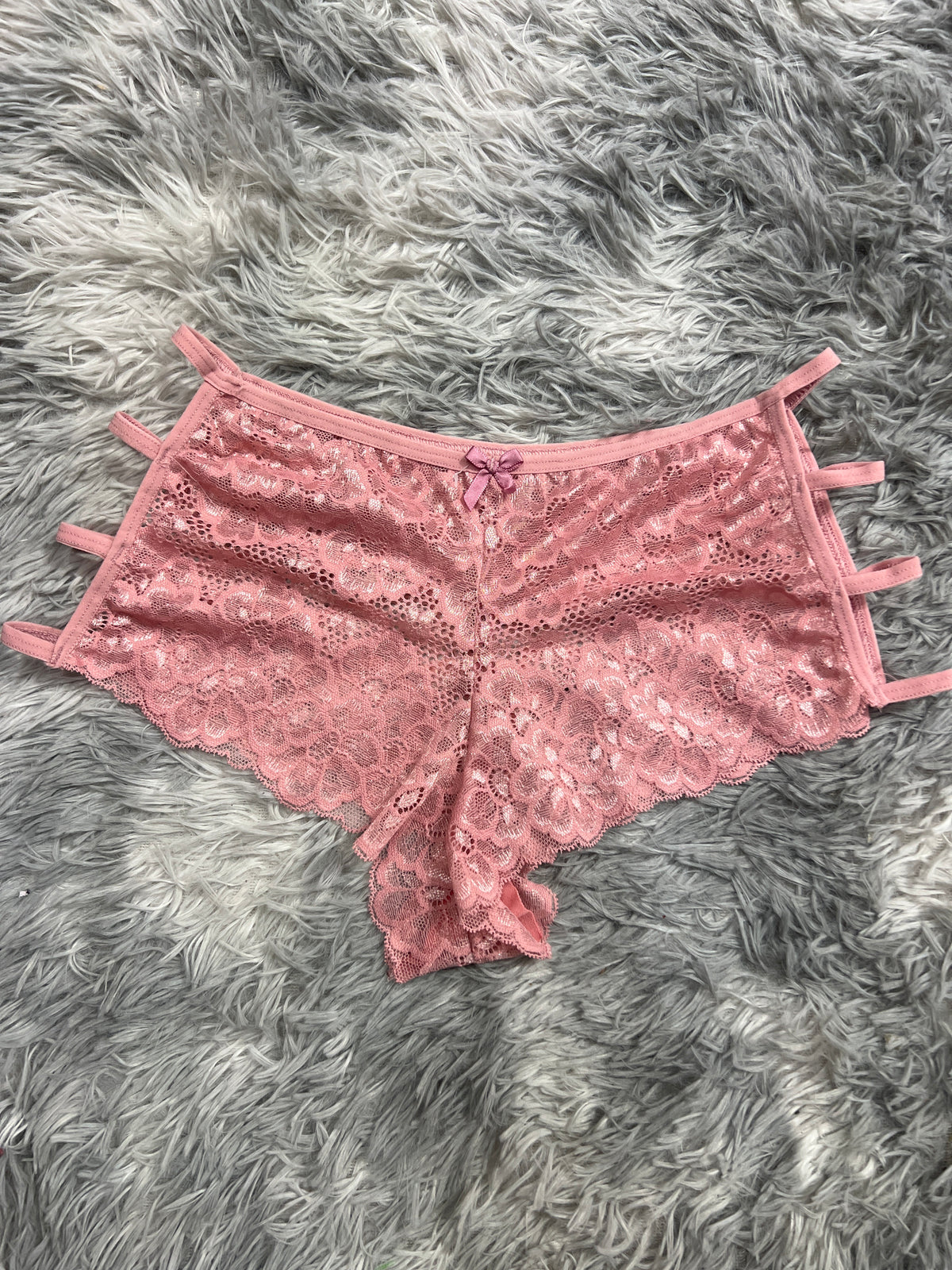Cachetero De Dama Cuatro Líneas Rosa Tanga De Dama