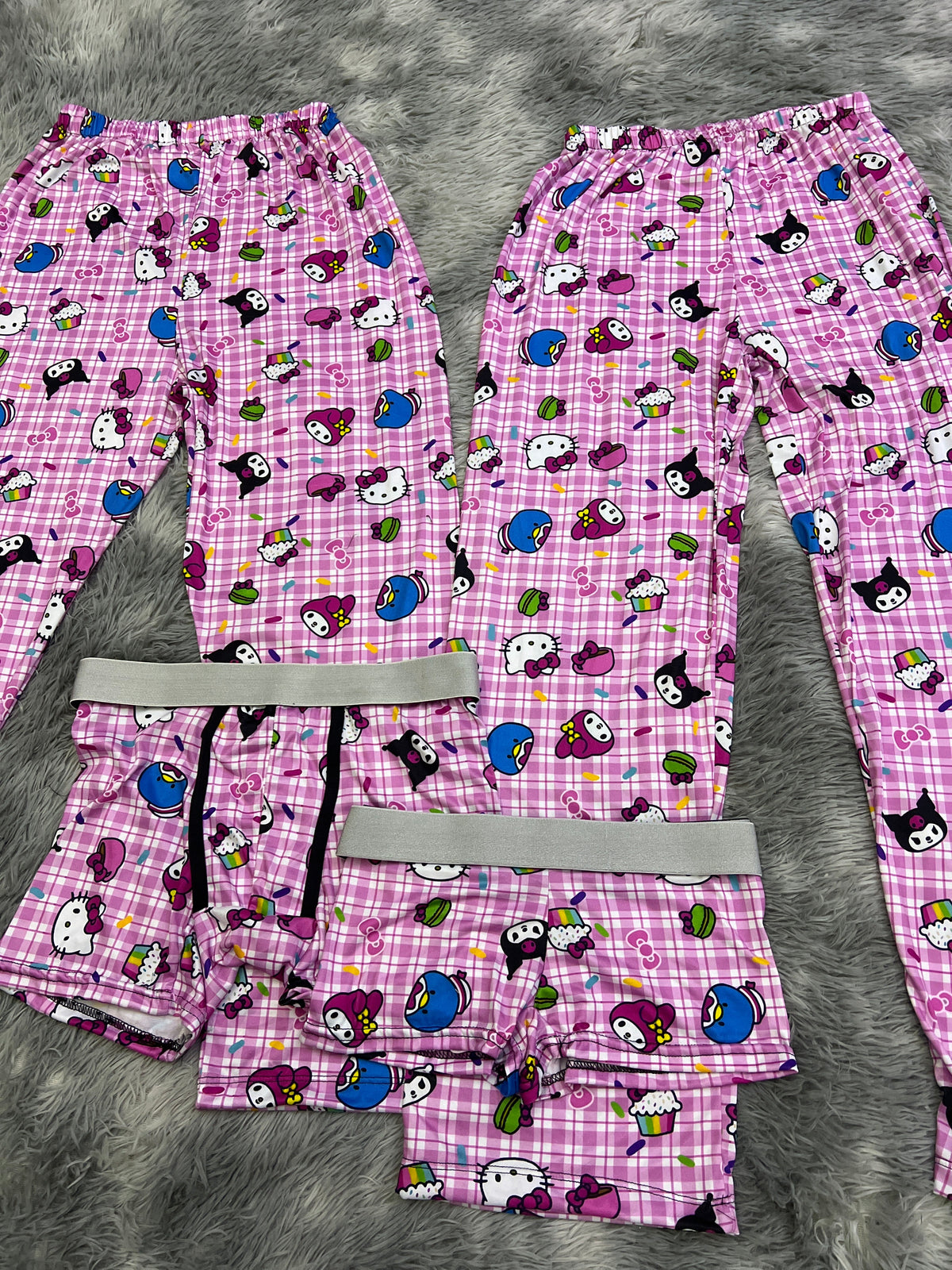Sanrio Cuadrados Pijama De 5 Piezas