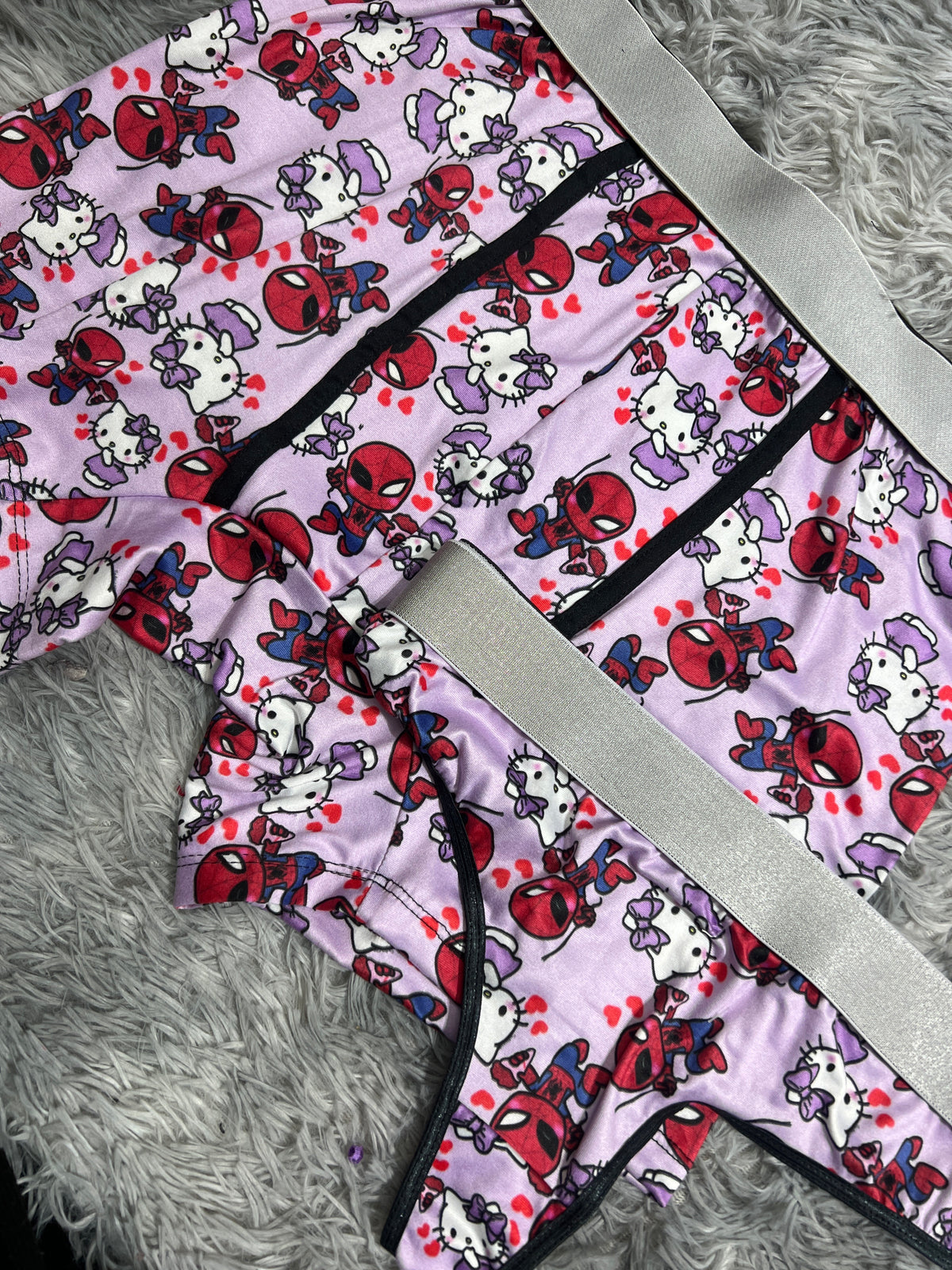 Spider Kitty Morado Tanga Duo XL Con Tanga