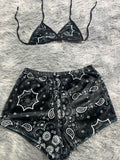Mandala Top Con Short Afelpado