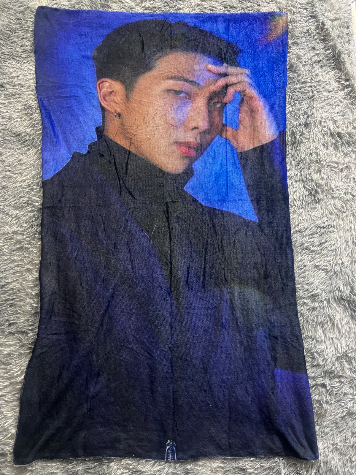 Namjoon Azul Frazada