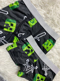 Minecraft Espada Fondo Negro Duo Con Boxer XL