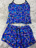 Stitch Estrellas Blusa Con Short