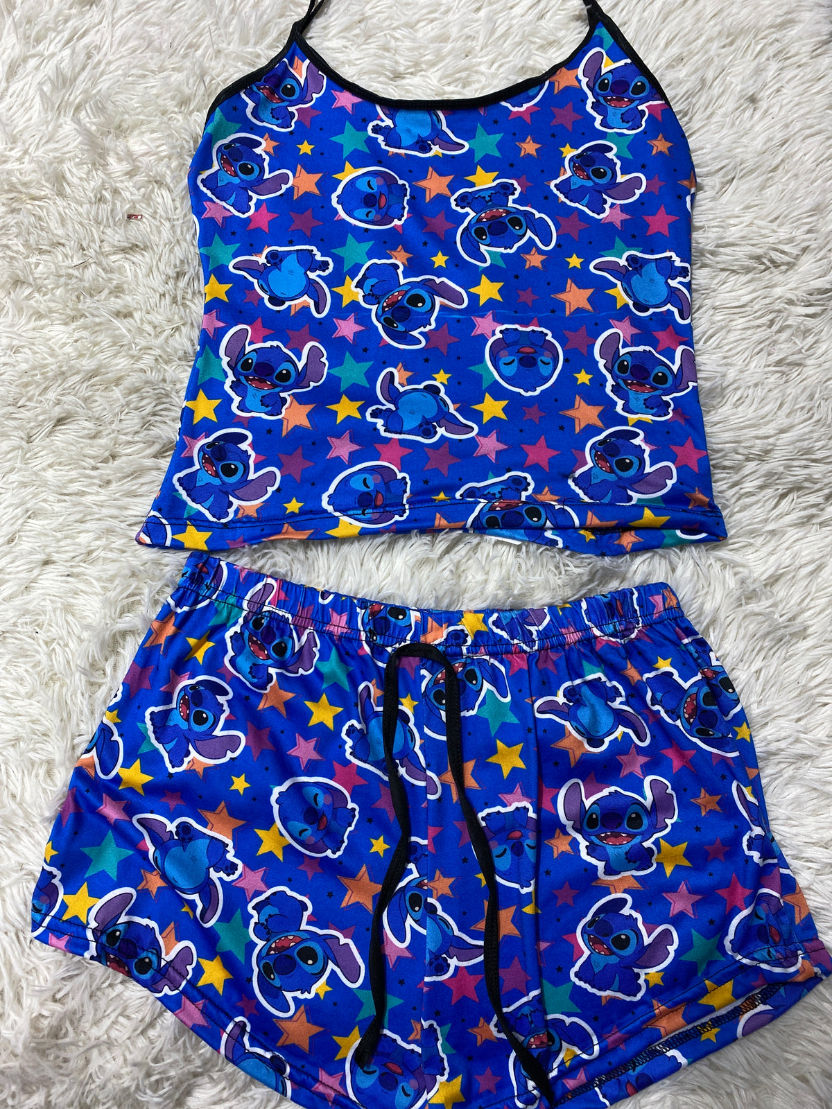 Stitch Estrellas Blusa Con Short
